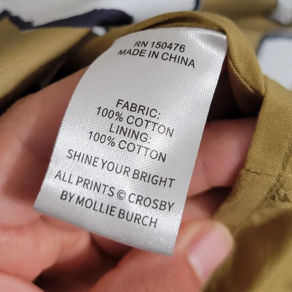 Crosby Isabelle Green Yellow Floral Print Puff Sleeve Tiered Mini Dress Size XS - Picture 7 of 8